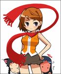  animal_ears blush cat_ears imaizumi_teruhiko kuga_natsuki minagi_mikoto multiple_girls my-hime orange_shirt red_scarf scarf school_uniform shirt skirt tokiha_mai 