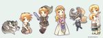  4boys blonde_hair blue_eyes chibi colin dual_persona green_eyes hat holding holding_sword holding_weapon ilia_(zelda) imp left-handed link link_(wolf) midna multiple_boys multiple_girls multiple_persona pointy_ears princess_zelda sword the_legend_of_zelda the_legend_of_zelda:_twilight_princess weapon wii_version wolf zaphk_(artist) 