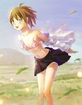  bra lingerie momose_hisashi original school_uniform solo underwear undressing wind 