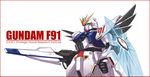  beam_shield energy_gun f91_gundam gun gundam gundam_f91 mecha no_humans shield tanaka_(cow) weapon 