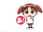  a artist_request azumanga_daiou chibi mihama_chiyo school_uniform short_twintails solo twintails wallpaper 