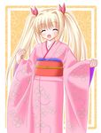  copyright_request japanese_clothes kimono minamori_noeru smile solo twintails 