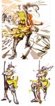  absurdres armor highres maeda_keiji male_focus monkey samurai sengoku_basara sword tsuchibayashi_makoto weapon yumekichi 