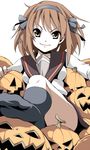  brown_hair feet gothic halloween jack-o'-lantern lowres maskman medium_hair pumpkin socks solo suzumiya_haruhi suzumiya_haruhi_no_yuuutsu white_background 