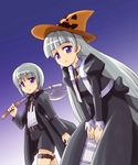  1girl axe black_lagoon gretel_(black_lagoon) halloween hansel_(black_lagoon) weapon yn1982 