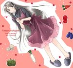  blush clannad dress food highres sakagami_tomoyo solo takahashi_mugi 