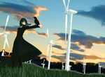  3d bird ekkusu_kyuuzu gothic original solo wind windmill 