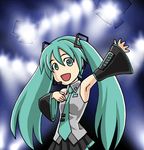  animated animated_gif aqua_hair hatsune_miku long_hair music singing solo sugiyama_shinnosuke twintails very_long_hair vocaloid 