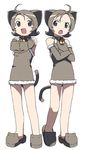  animal_ears bell bell_collar cat_ears collar jingle_bell kanzaki_hiro multiple_girls original siblings sisters tail twins 