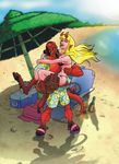  1girl beach bikini demon_girl hellboy hellboy_(comic) swimsuit 