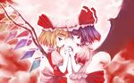  flandre_scarlet hat multiple_girls remilia_scarlet siblings sisters touhou wings yuuki_(snowhouse) 