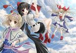  alice_margatroid geta hat multiple_girls shameimaru_aya shanghai_doll tengu-geta touhou yuki_shuuka 