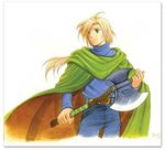  artist_request axe gensou_suikoden gensou_suikoden_i gremio lowres male_focus scar solo weapon 