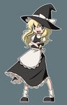  :d apron bangs black_bow black_eyes black_footwear black_hat black_skirt black_vest blonde_hair bow braid crossed_arms frilled_apron frills full_body hair_bow hat hat_bow hat_ribbon kirisame_marisa legs_apart long_hair mary_janes mzh open_mouth puffy_short_sleeves puffy_sleeves ribbon shirt shoes short_sleeves simple_background skirt smile socks solo standing touhou vest waist_apron white_apron white_bow white_legwear white_ribbon white_shirt witch_hat 