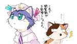  cat cat_focus crossover haa-san_(sketchbook_full_colors) hat jpeg_artifacts mike_(sketchbook_full_colors) no_humans patchouli_knowledge sketchbook_full_colors sotto touhou translated 
