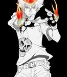  bad_id bad_pixiv_id fire gloves katekyo_hitman_reborn! kyuusugi_toku male_focus sawada_tsunayoshi solo 