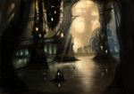  bad_pixiv_id building cable cave copyright_request gia no_humans scenery science_fiction water 