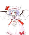  bat_wings red_eyes remilia_scarlet solo suzu_(yumesora) tears touhou wings 