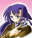  blue_eyes chibi ginga_nakajima lyrical_nanoha magical_girl mahou_shoujo_lyrical_nanoha_strikers military military_uniform minigirl multiple_girls purple_hair siblings sisters subaru_nakajima tsab_ground_military_uniform uniform wakabayashi_makoto 