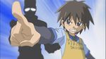  crossover foreshortening hayate_no_gotoku! male_focus multiple_boys oota_kouichirou pointing screencap sunglasses tachibana_wataru top_wo_nerae! 