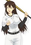  baseball baseball_bat mizuki_makoto momoe_maria ookiku_furikabutte solo uniform 