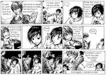  bags_under_eyes comic death_note death_note_(object) english greyscale l_(death_note) left-to-right_manga monochrome multiple_boys yagami_light 