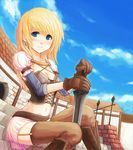  29_(artist) bangs copyright_request fantasy solo thighhighs 