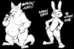  baron_puddin_paws canine dialogue disney duo eyes_closed female fox gideon_grey judy_hopps lagomorph male mammal nude penis pussy rabbit smile zootopia 