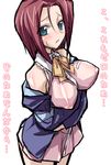  bad_id bad_pixiv_id blush breasts code_geass covered_nipples eeeeee green_eyes kallen_stadtfeld large_breasts red_hair solo 