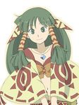  artist_request dark_green_hair feena_(grandia) grandia grandia_i green_hair jewelry long_hair midriff necklace smile solo 