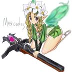  bad_anatomy bow_(weapon) braid character_name crossbow fairy flower mercedes odin_sphere pointy_ears solo twin_braids weapon wings zesuto_(zestzest) 