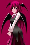  bad_id bad_pixiv_id bat_wings head_wings koakuma kureha_(ironika) long_hair red_eyes red_hair solo touhou wings 