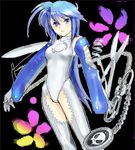  blue_hair knife lowres oekaki original personification solo yagisaka_seto 