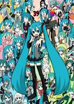  39 6+girls ? aaaaaaaaaaaaaa_(vocaloid) absurdres ahoge ai_kotoba_(vocaloid) aqua_eyes aqua_hair bear boots bow detached_sleeves electric_angel_(vocaloid) flat_chest flower green_hair gyuunyuu_nome!_(vocaloid) hajimete_no_koi_ga_owaru_toki_(vocaloid) hat hatsune_miku hatsune_miku_no_shoushitsu_(vocaloid) headphones heart hello_planet_(vocaloid) highres ievan_polkka_(vocaloid) koiiro_byoutou_(vocaloid) long_hair lots_of_laugh_(vocaloid) marionette_(vocaloid) mask miku_miku_ni_shite_ageru_(vocaloid) mikunologie_(vocaloid) mini_hat mini_top_hat miracle_paint_(vocaloid) multiple_girls multiple_persona musical_note musunde_hiraite_rasetsu_to_mukuro_(vocaloid) niboshi nurse one_eye_closed open_mouth outstretched_hand paintbrush pair&amp;young_davah_(vocaloid) pillow plant pleated_skirt poppippoo_(vocaloid) potted_plant robot romeo_to_cinderella_(vocaloid) saihate_(vocaloid) scarf shiteyan'yo skirt smile songover spica_(vocaloid) spring_onion star syringe tears thigh_boots thighhighs top_hat twintails very_long_hair vocaloid voice_(vocaloid) waribashi_onna_(vocaloid) white_hair world_is_mine_(vocaloid) yakisoba_spill 