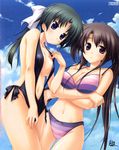  bikini bleed_through cleavage himemiya_honoka misaki_kaho natsu_ni_kanaderu_bokura_no_uta swimsuits tsukimori_hiro 