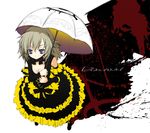  baccano! blue_eyes choker gothic illness_(baccano) kagome_(traumatize) parasol ribbon silver_hair solo umbrella 