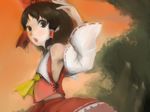  bad_id bad_pixiv_id hakurei_reimu inoe_(noie) ribbon solo touhou 