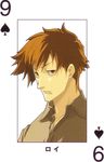  baccano! card card_(medium) enami_katsumi male_focus official_art playing_card roy_maddock ryohgo_narita_(mangaka) solo 
