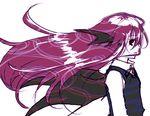  head_wings kagurazaka_iroha koakuma long_hair lowres simple_background solo touhou 