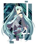  blue_hair hatsune_miku long_hair satomi solo thighhighs twintails very_long_hair vocaloid 