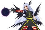  artist_request blue_hair energy_ball facial_mark gloves head_wings long_hair lyrical_nanoha mahou_shoujo_lyrical_nanoha mahou_shoujo_lyrical_nanoha_a's multiple_wings reinforce solo thighhighs wings 