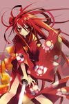  alastor_(shakugan_no_shana) itou_noiji japanese_clothes jewelry kimono long_hair pendant red_hair shakugan_no_shana shana solo sword weapon 