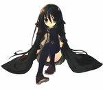  alastor_(shakugan_no_shana) black_hair itou_noiji jewelry pendant school_uniform shakugan_no_shana shana solo thighhighs zettai_ryouiki 