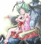  antennae cape dress green_hair lowres princess_wriggle solo suichuu_hanabi throne touhou wings wriggle_nightbug 