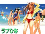  akamatsu_ken aoyama_motoko ball beach beachball bikini camisole day food fruit group_picture ice_cream kaolla_su konno_mitsune love_hina multiple_girls narusegawa_naru one-piece_swimsuit sarah_mcdougal school_swimsuit smoking swimsuit urashima_haruka urashima_keitarou wallpaper watermelon 