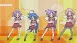  animated animated_gif hiiragi_kagami hiiragi_tsukasa izumi_konata lowres lucky_star motteke!_serafuku multiple_girls pantyhose ryouou_school_uniform school_uniform screencap serafuku takara_miyuki 