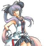  :d artist_request beatmania belt blue_hair breasts buckle evil_smile fingerless_gloves gloves gradient_hair grin long_hair looking_at_viewer lowres medium_breasts mizushiro_celica multicolored_hair open_mouth pink_hair pleated_skirt simple_background skirt smile solo teeth twintails white_background white_gloves 
