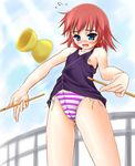  diabolo flat_chest kaleido_star katsuragi_niya nipples panties rosetta_passel solo underwear 