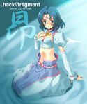  .hack//sign 1girl armor armored_dress blue_hair sango_(53box) short_hair solo subaru_(.hack//) wings 