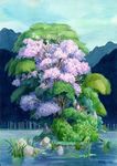  2006 cherry_blossoms efira fishing island nature original peaceful scenery signature sitting solo tree 